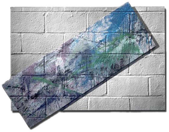 modern art, art online, contemporary artist, artist, Nolan Haan, Nolan Hahn, fool the eye art, concrete block